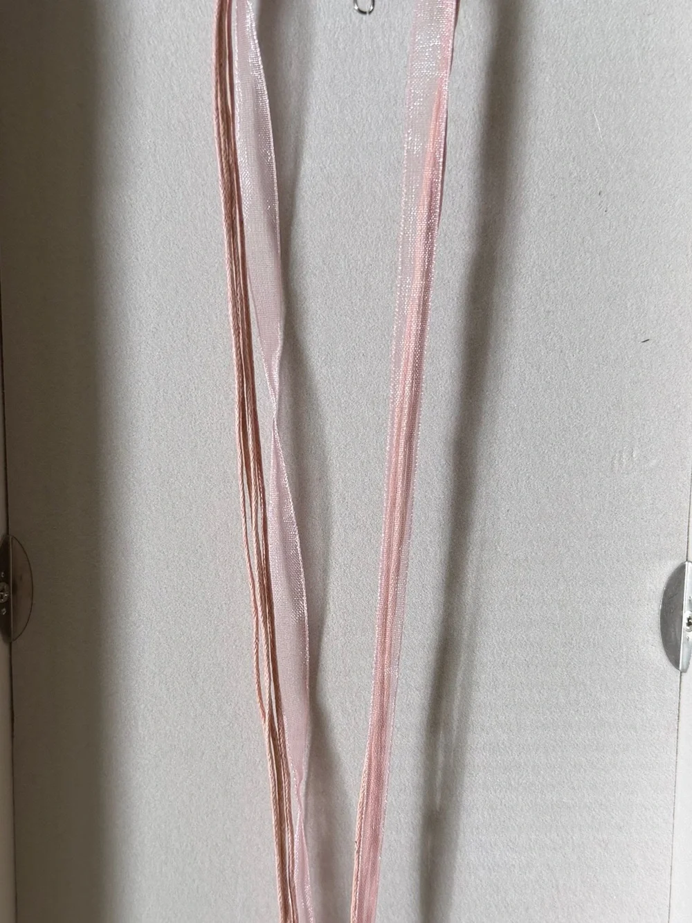 Delicate Pink Ribbon Necklace - Women Accessories